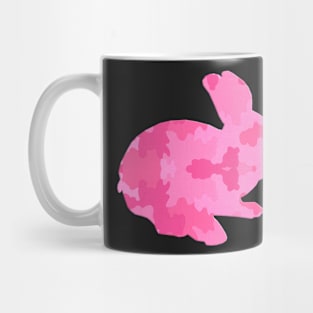 Cute Pink Camouflage Bunny Rabbit Mug